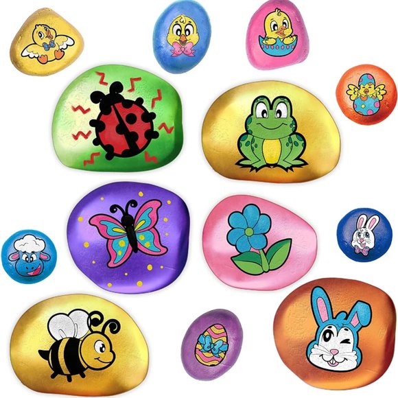 Klever Kits Rock Painting DIY Kit with Easter Theme - Picture 4 of 4